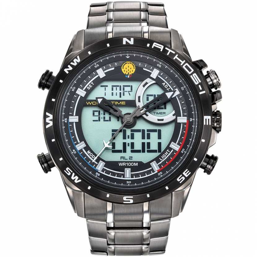 Montre Analogique et Digitale Acier Athos 1 Patrouille de France