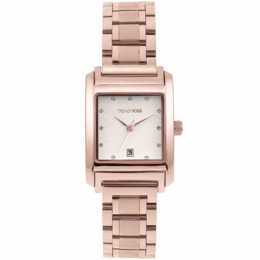 Montre Femme Carrée Acier Trendy Kiss